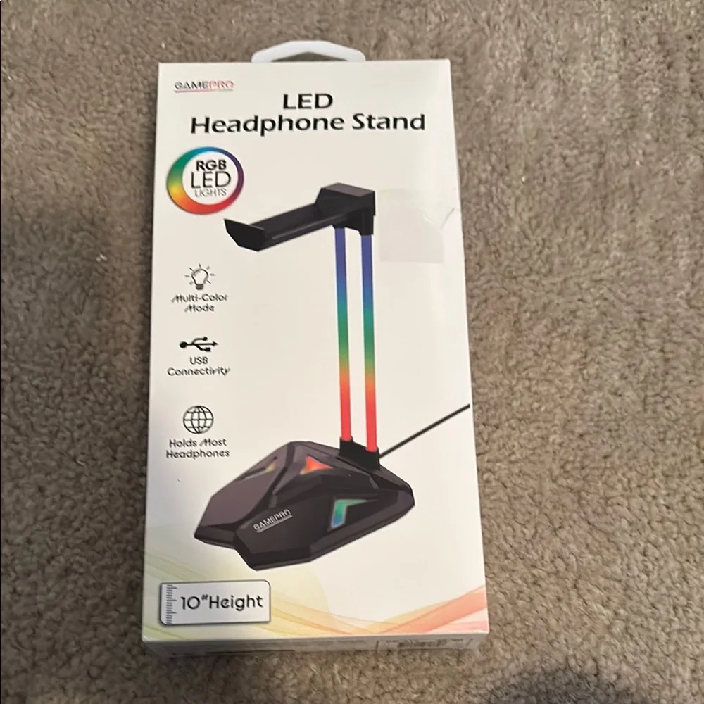 RGB LED Headphone Stand